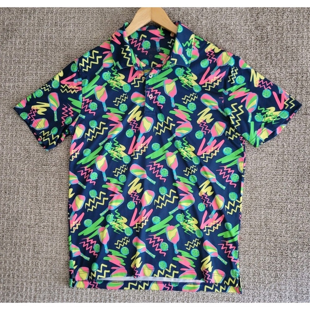 Chubbies Neon Patterned Polo Shirt - Multicolor